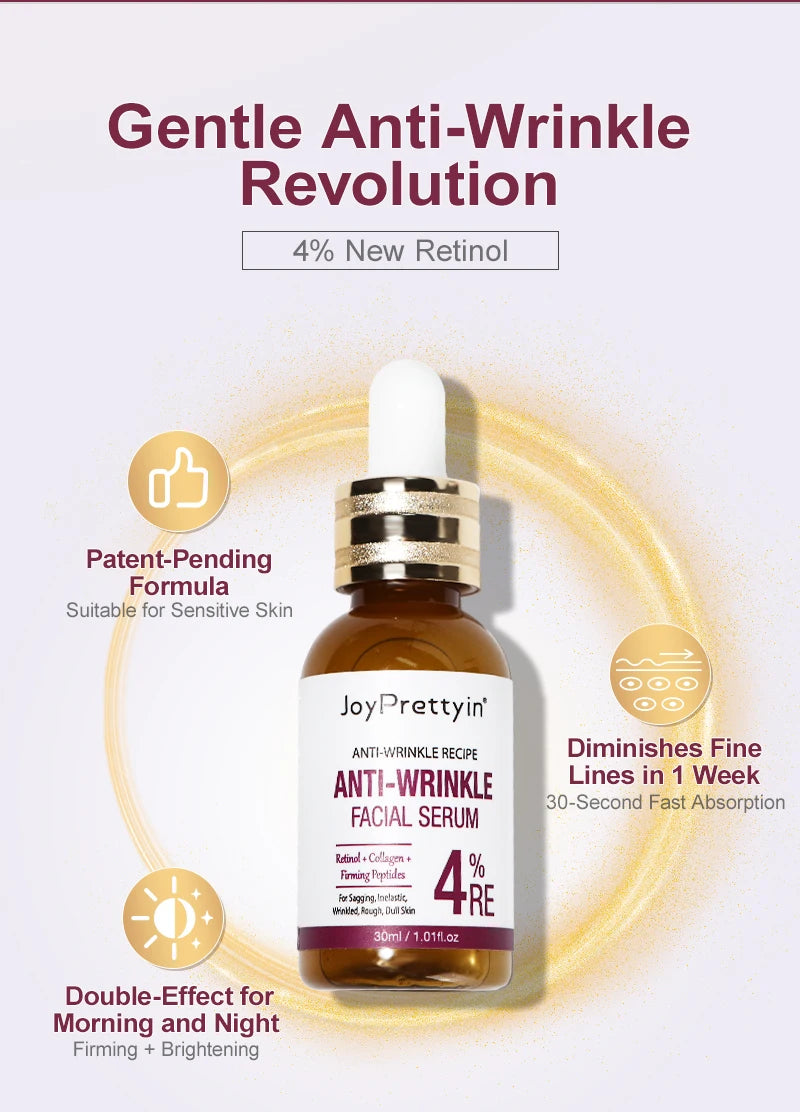 Anti-Wrinkle Retinol Face Serum Collagen Anti-Aging Lifting Firming Hyaluronic Acid Facial Serum Skin Care 30ml