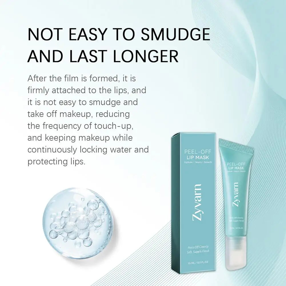 Peel-Off Lip Mask Hydrating Exfoliating Lip Scrub Mask for Dry Lips, Moisturizing Plumping Lip Peel Mask to Remove Dead Skin