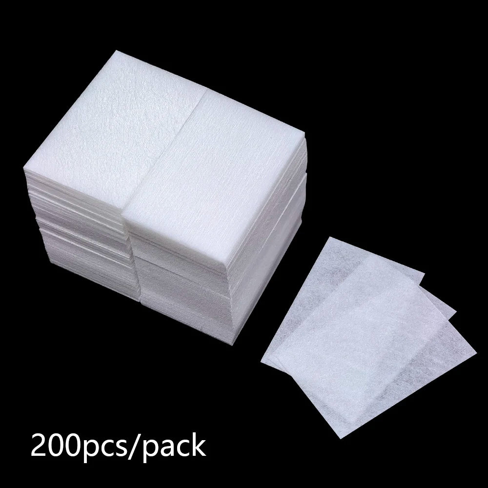 100/200/300Pcs Nail Wipe Cotton Pads Gel Nail Polish Acrylic Remover Lint Free Cotton Nail Wipes