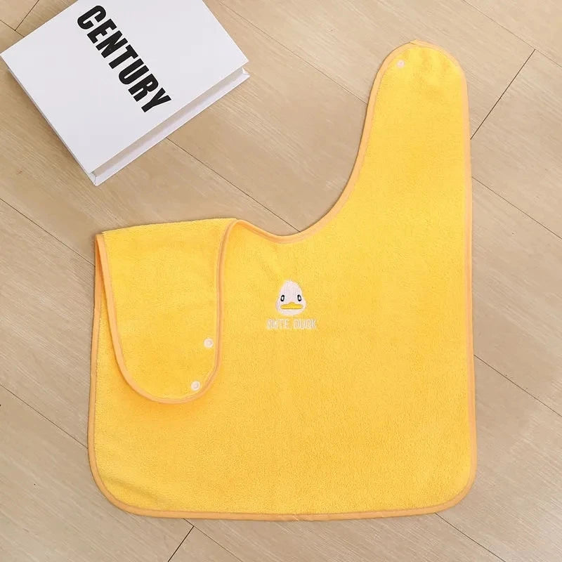 Children's Grooming Bib, 0 Fluorescent Agent, Soft and Skin Friendly Towel, Waterproof Brush Towel, Face Towel, Waterproof Bib,