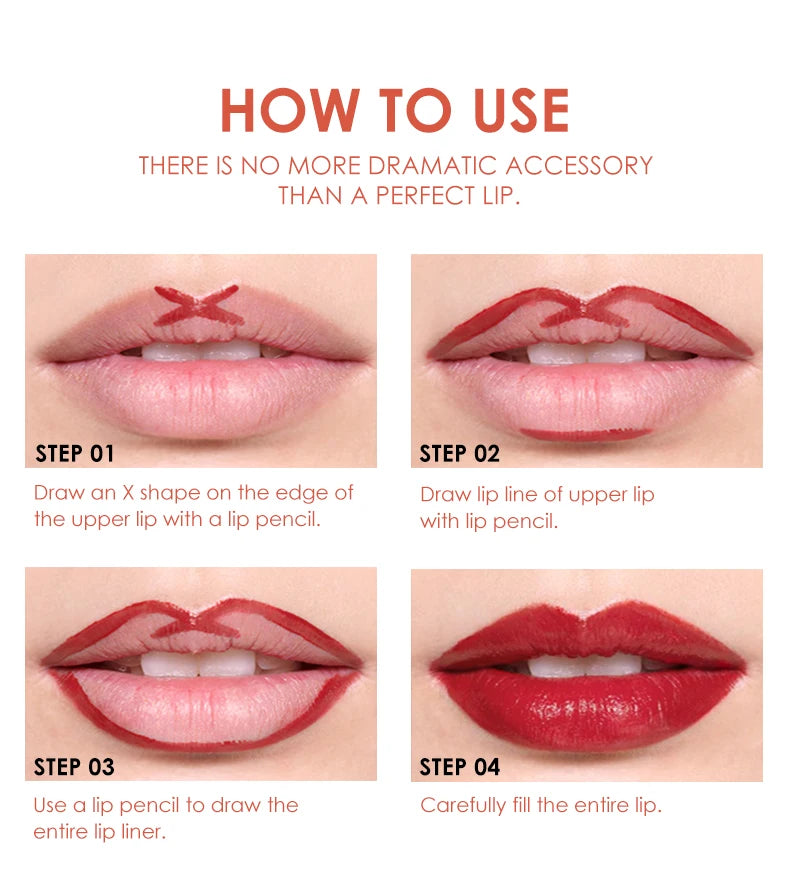 Matte Lipstick Set with Matte Finish, Waterproof and Not Easy to Stick to Cups, 6-Color Gift Box Lipstick Set