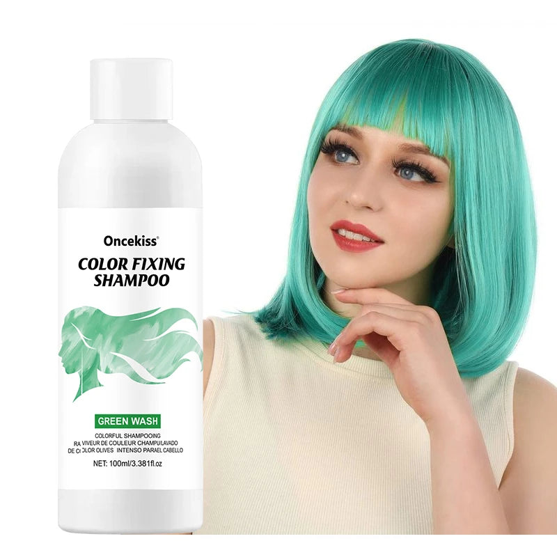 Semi-permanent hair coloring shampoo,invisible shampoo, protects and fixes color,enhances color shine,rich foam, protects scalp