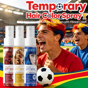 Hair Color Spray Long Lasting Hair Dye Spray Instant Hair Salon Multi Color Hair Colour Cream for Festive Party Socccer Fan Gift