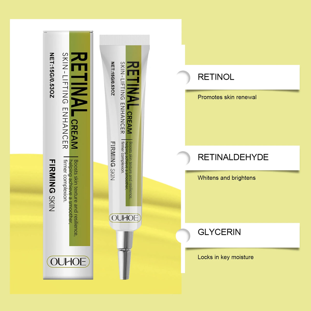 Anti-Aging Retinol Cream For Women Firming Brightening Face Moisturizer Deep Hydration Night Cream For Dry Sensitive Skin Winter