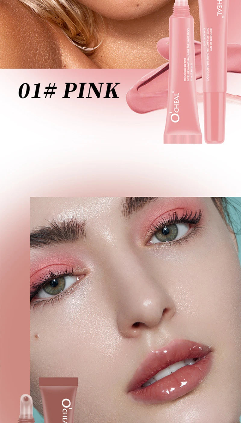 Lip Balm Moisturizing Mirror Lip Gloss Lip Vanilla Mint Iced Coffee Cake Smell Lipstick Transparent Lip Oil Makeup