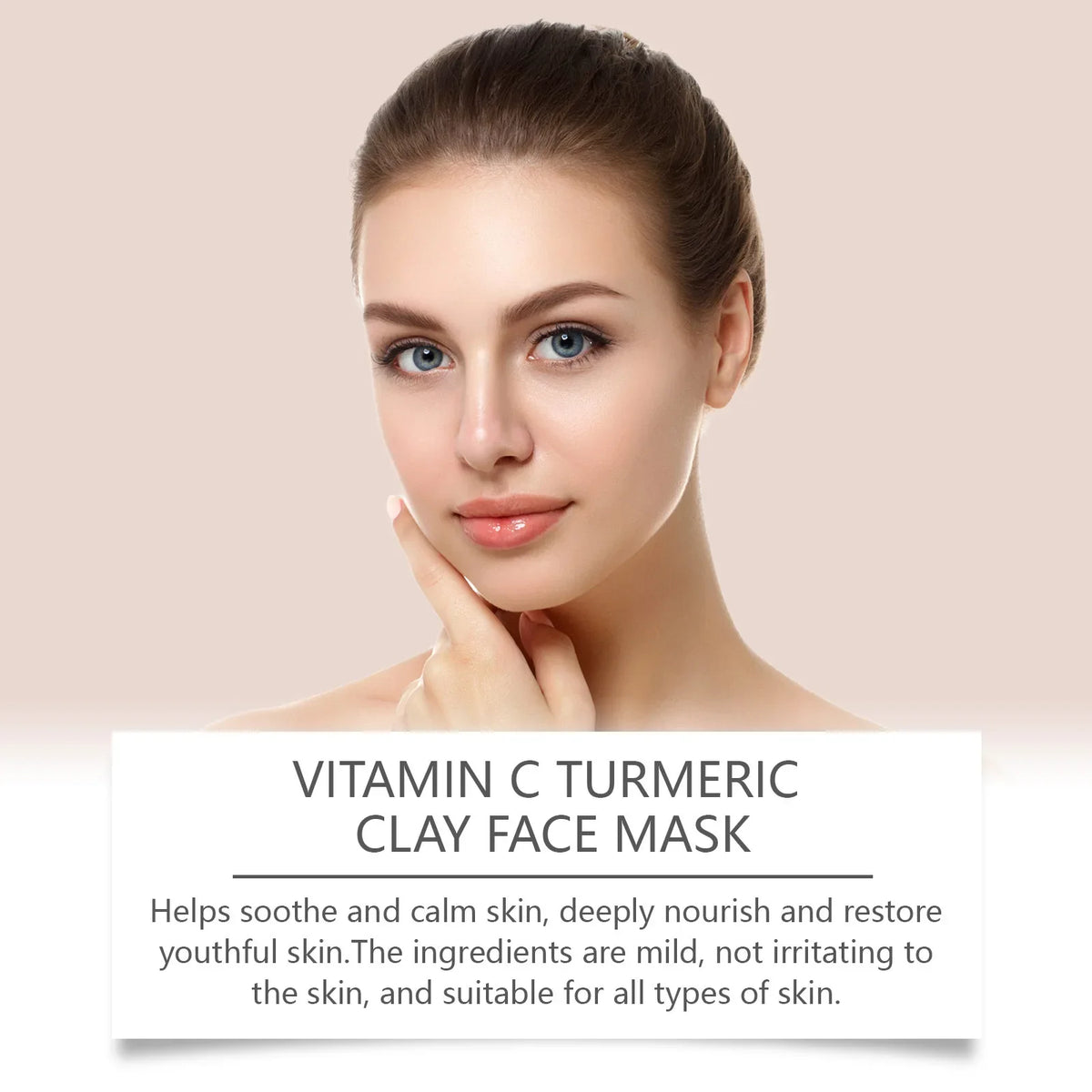 Vitamin C Turmeric Mud Mask Exfoliating Facial Mask Improve Pore Deep Cleansing Nourishing Hydrating Glowing Skin Care Clay Mask