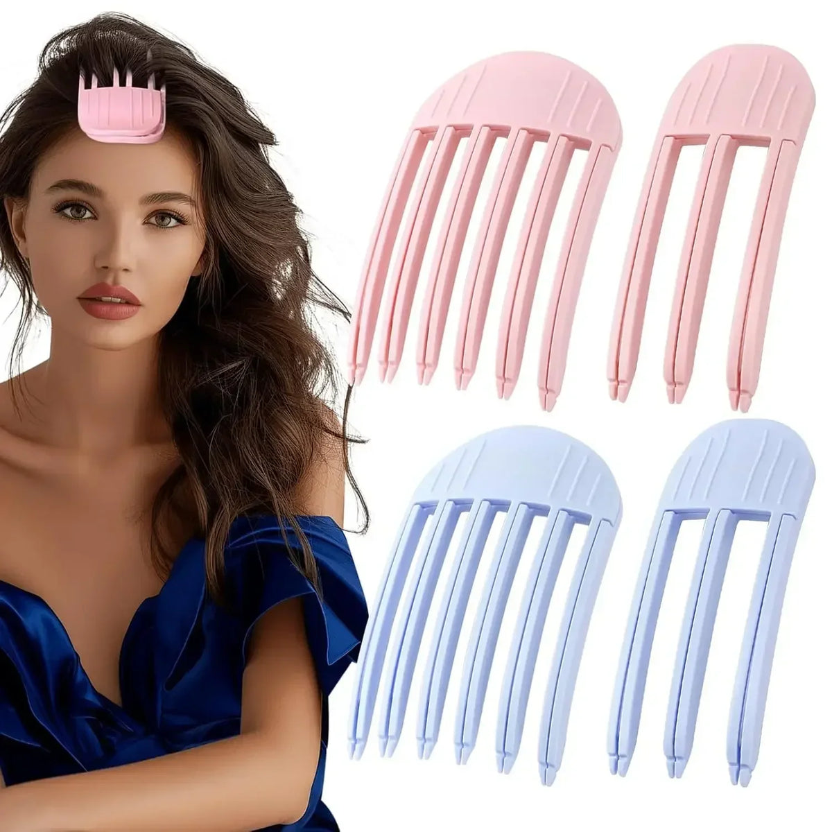 Fluffy Hairpin Curling Bangs Clips Hair Roots Volumizing Hair Clips Women Curling Fixed Shape Clips Fashion Volume Hair Roller