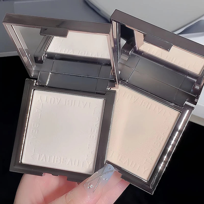 TATIBEAUTY Small Silver Block Powder Soft Focus Oil Control Setting Powder Concealer Pore Light Powder Loose Powder