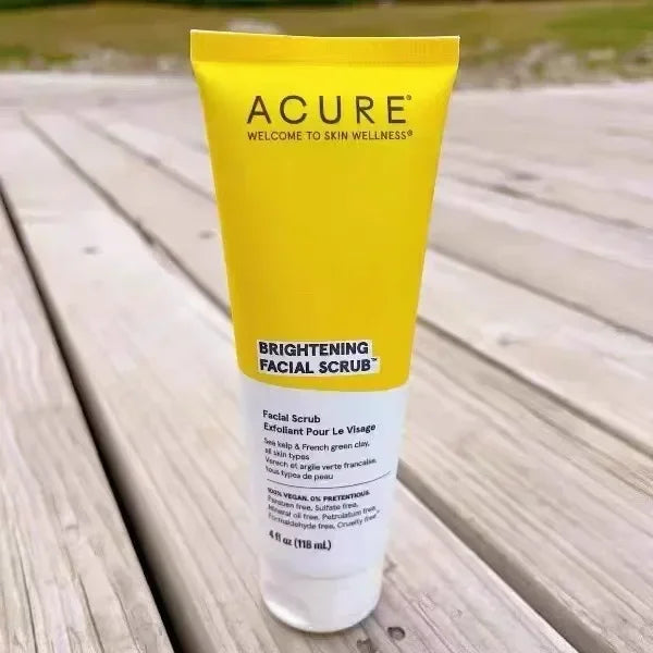 ACURE Exfoliating Blackheads Facial Pore Cleaning Green Mud Seaweed Scrub Facial Cleanser Skin Care Products