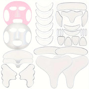 32Pcs Facial Chest Neck Silicone Pad Reusable Face Forehead Patche Facial Sleeping Mask Cover for Smoothing Chest Neck Eye Mouth