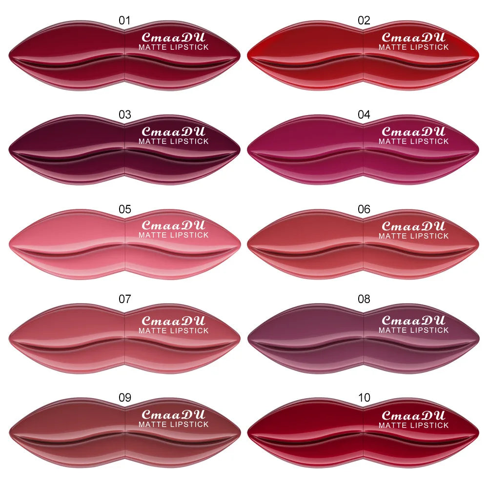 5pcs Matte Lipstick Set Velvety Smooth Long Lasting High Pigment Waterproof Lip Makeup Kit With Elegant Gift Box