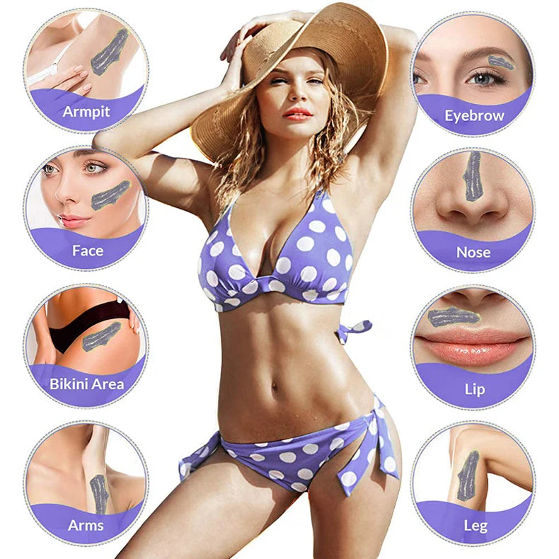 1000g Hot Film Painless Waxing Beads Depilatory Wax Beans Hard Wax Beans Heating Wax Machine Bikini Face Body Hair Removal