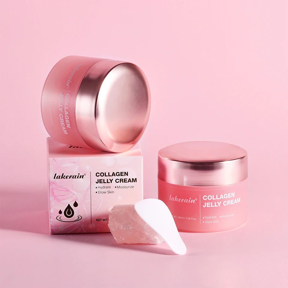 Deep Hydrating Collagen Jelly Cream Moisturizing Tightening Soothing Anti-Aging Firmness Hydration Cream Skincare Cosmetics
