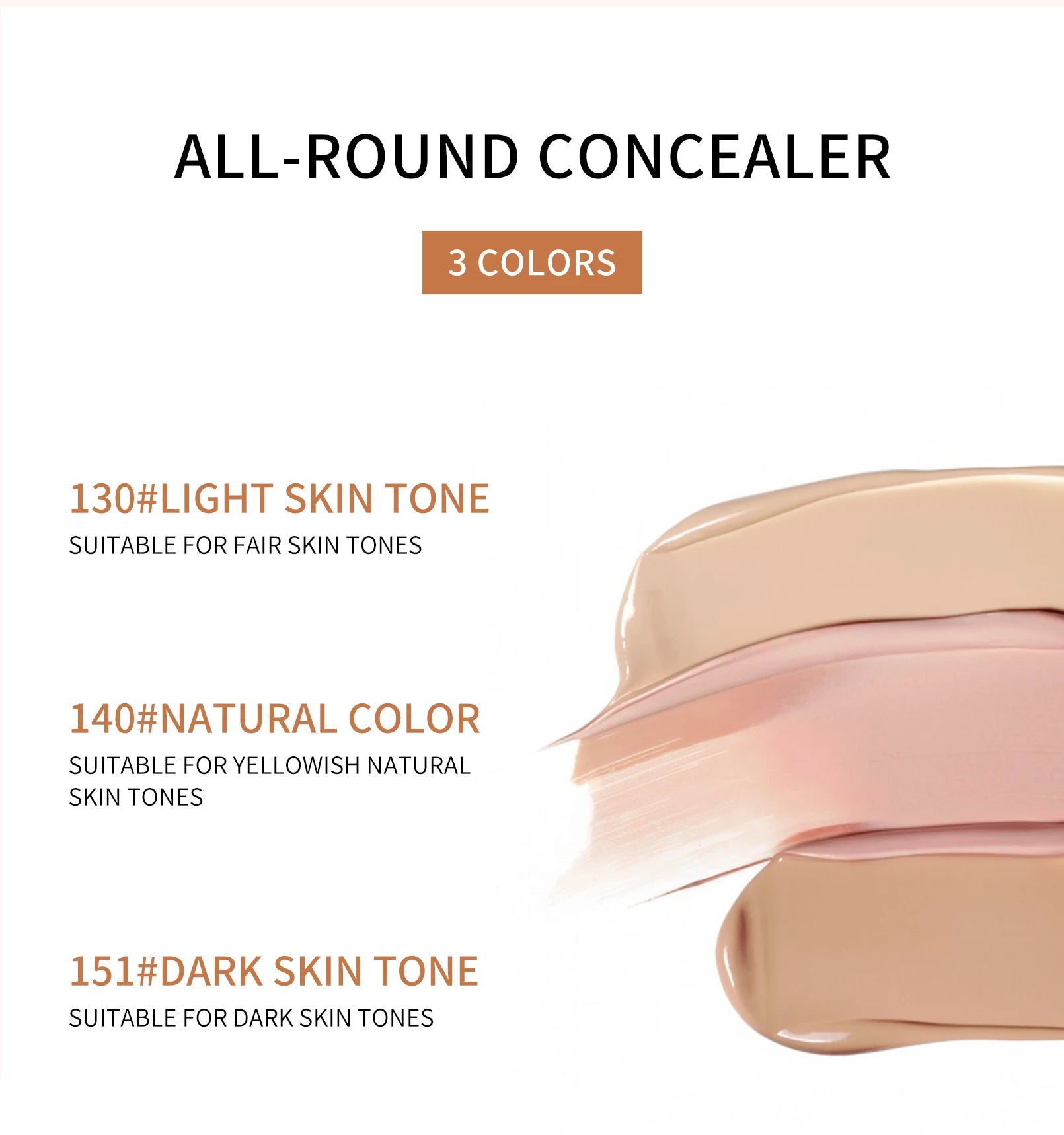 QIC Waterproof & Sweatproof Concealer Cream - Tattoo Coverage, Long-Lasting Foundation, Natural, Full Coverage, All Skin Types