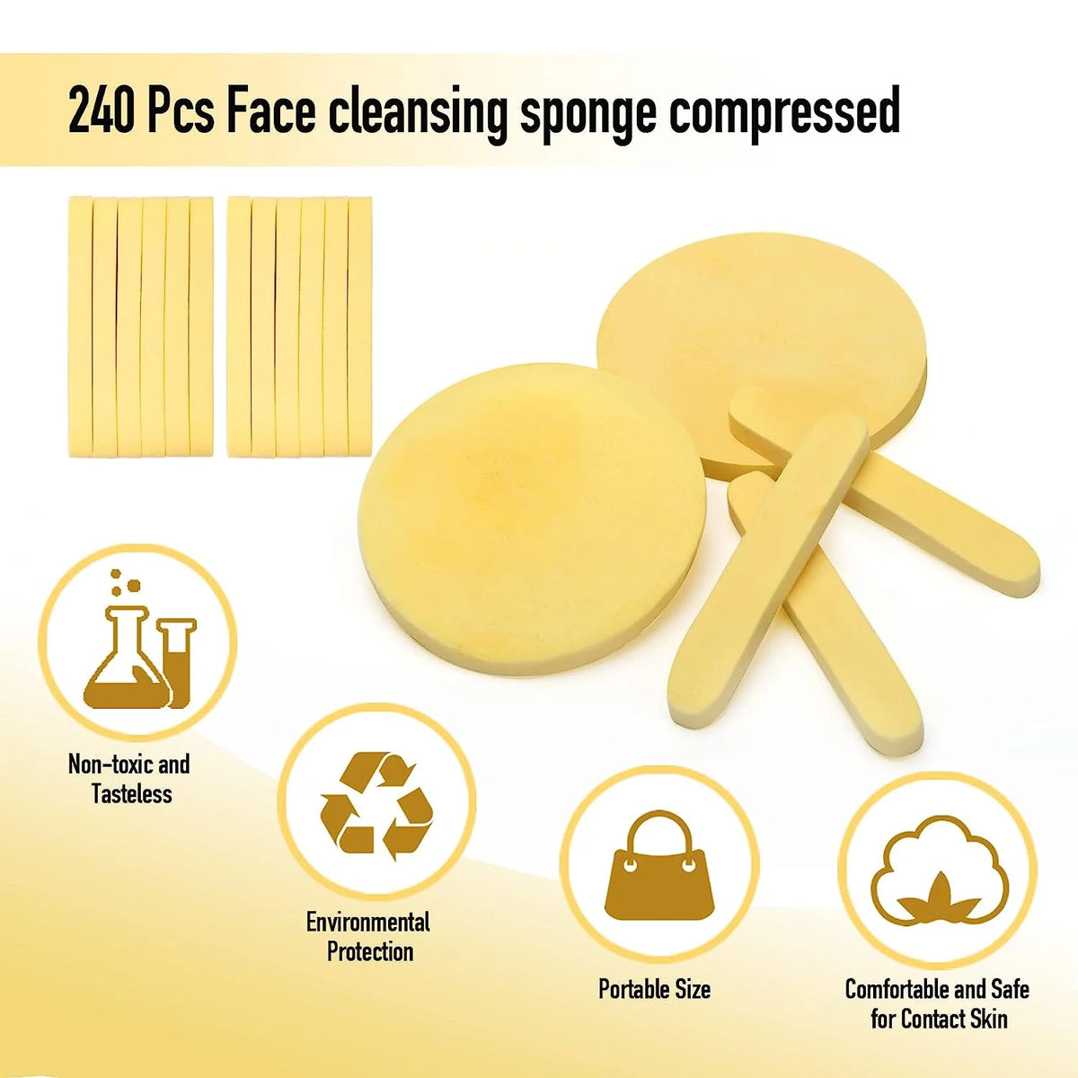 Compressed Round Facial Cleansing Sponges Cleaning Brushes Cleanse Tools Makeup Remover Wipes Finger