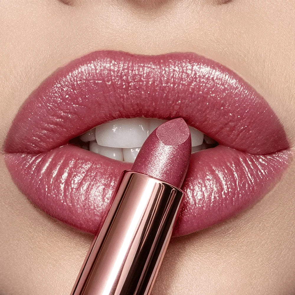 JUJU DREAM Shimmer Metallic Lipstick Long Lasting Waterproof Moisturizing Lip Makeup