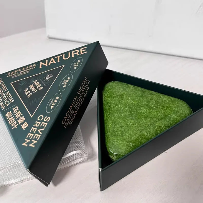 Arborvitae Leaf Shampoo Soap Handmade Natural Herbal Scalp Itching Relief Promote Hair Growth Prevent Hair Loss And DandruffSoap