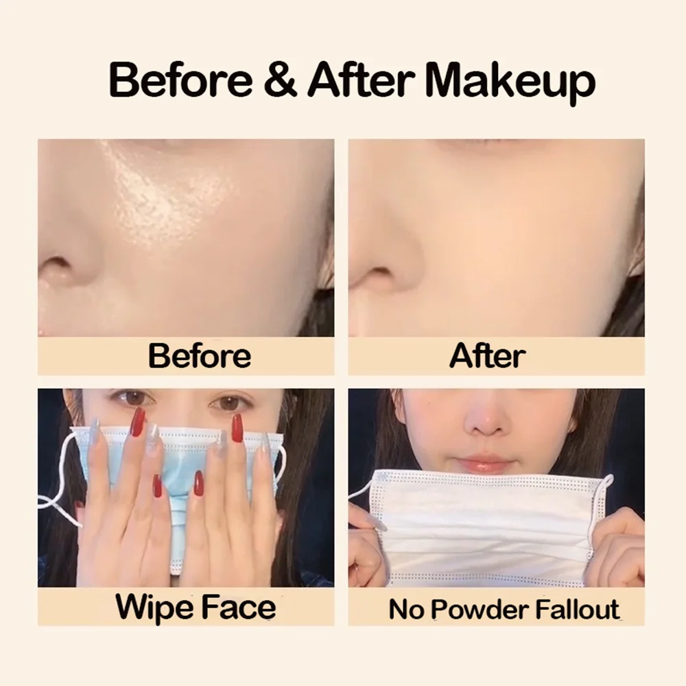 Waterproof Matte Loose Setting Powder – Oil Control, Brightening, Long-Lasting, Natural Finish, Multi-Skin, Unisex, Certified