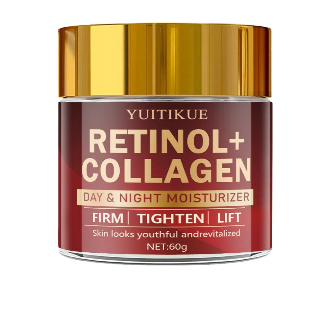 Retinol Collagen Cream - Day & Night Moisturizer, Firming & Lifting, Radiant Skin, All Skin Types