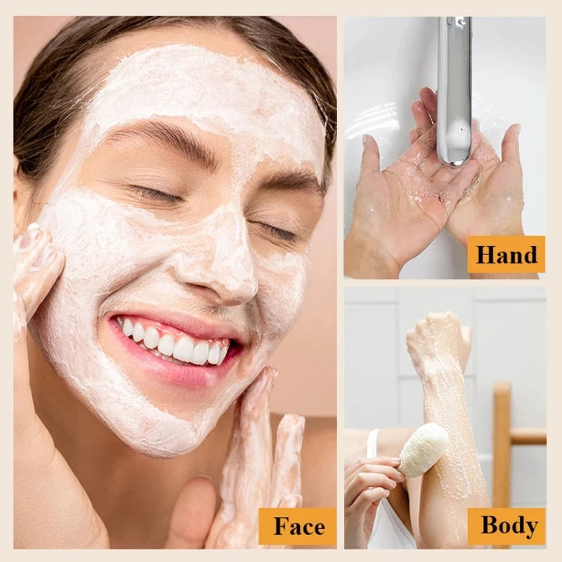 Body Natural Herb Soap For Deep Skin Exfoliation Brightening Body Soap Knees Intimate Parts Armpits Light Nourishing Care Soap