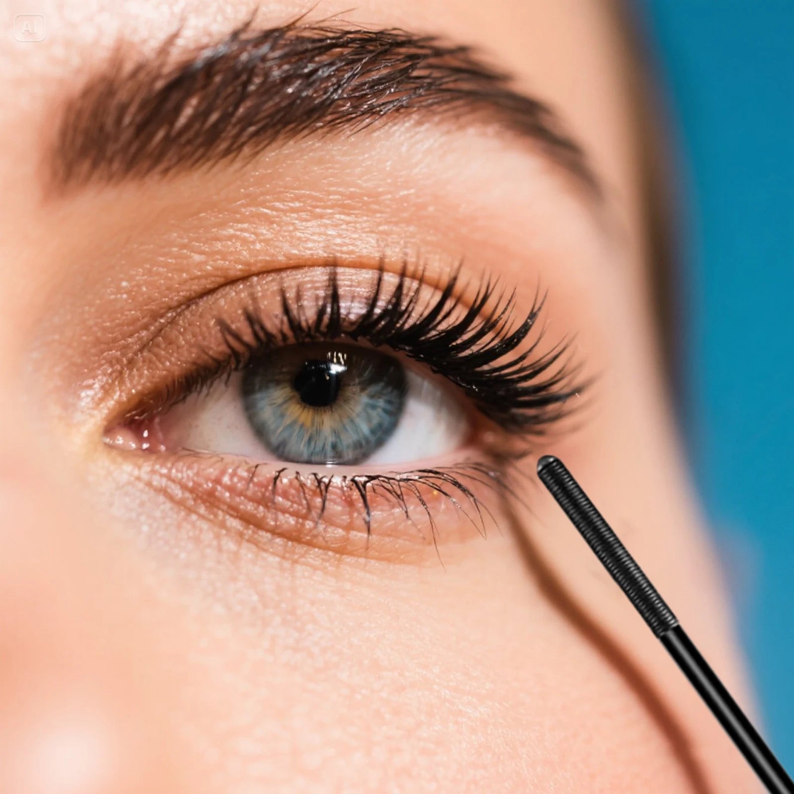 Waterproof Metallic Tube Mascara Black Silk Fiber Long Curling Non-Clumping Eyelash Extensions Spiral Makeup for Eyes