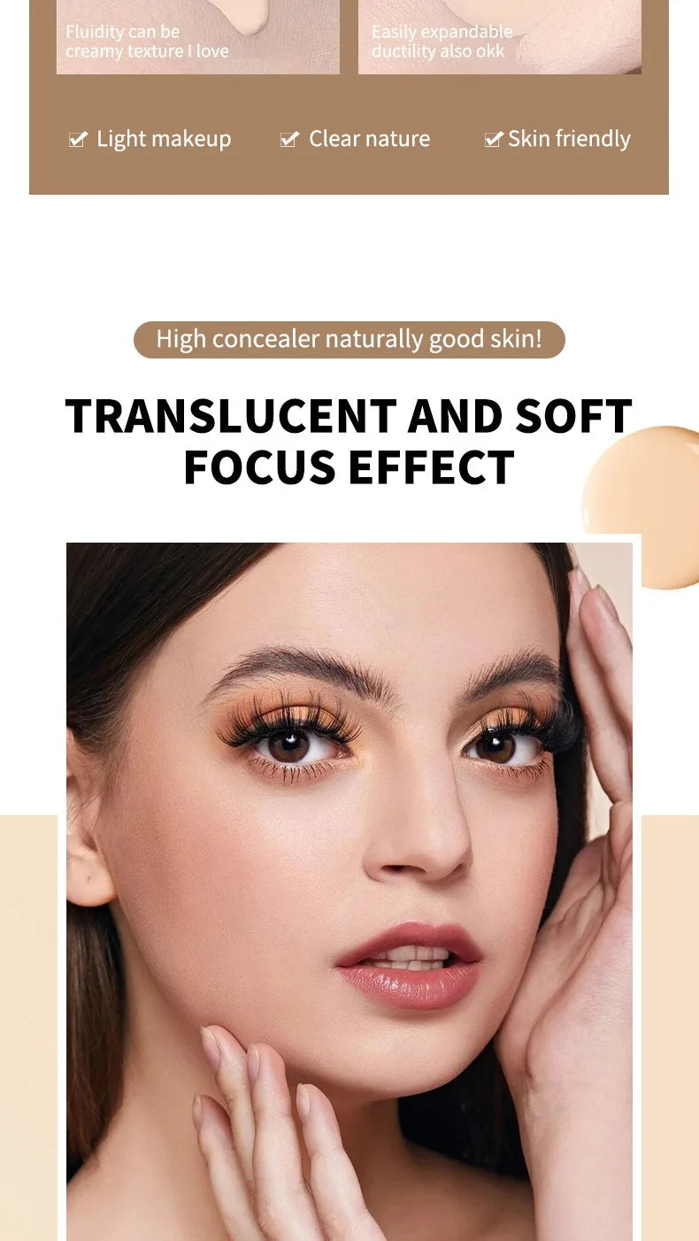 Color Changing Foundation Makeup Concealer Long Lasting Moisturizing Nourishing Oil-Control Skin Face Base Cosmetics