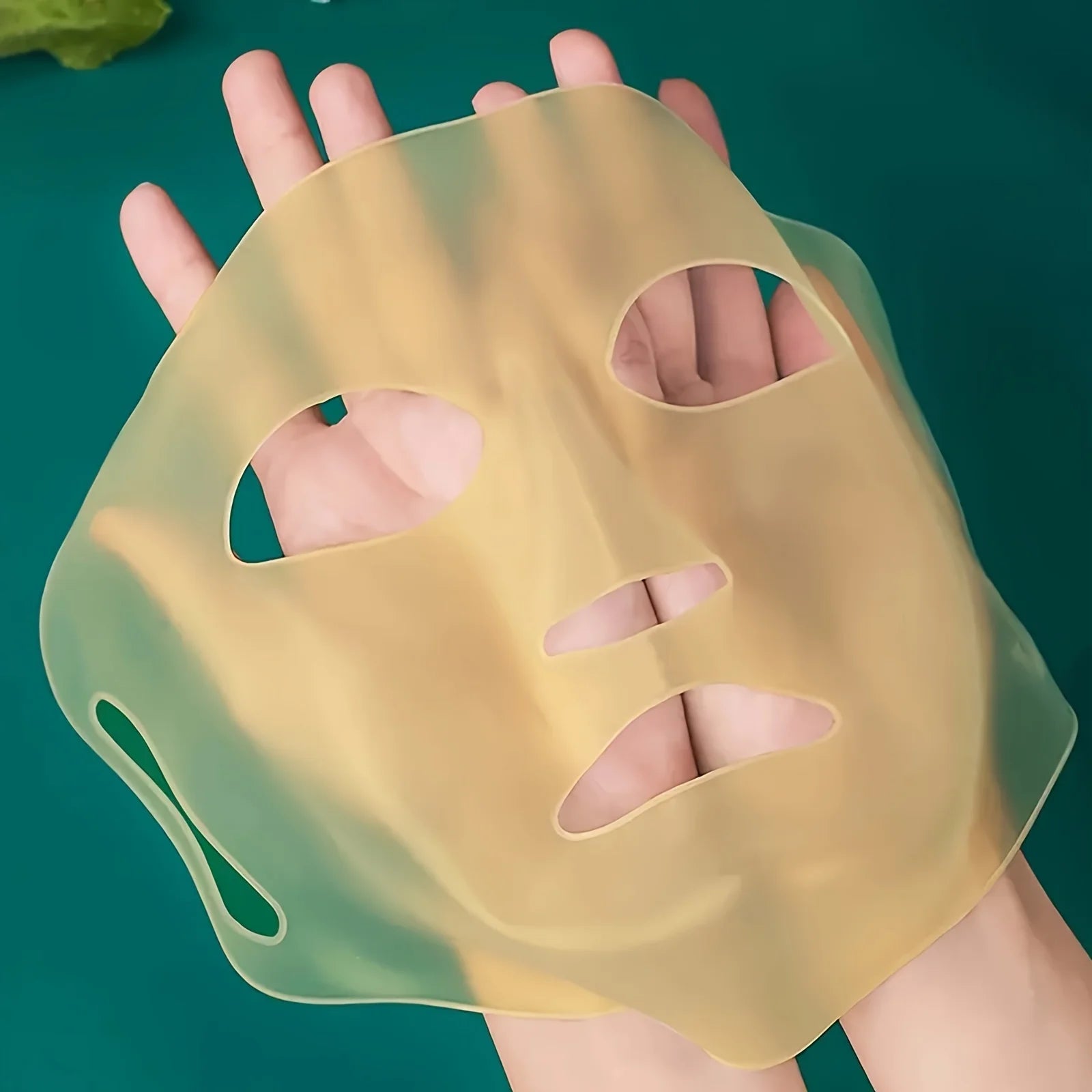 1PC 3D Silicone Facial Mask for Moisturizing-Reusable, Anti-Water Evaporation,Skin Care Tools for Women