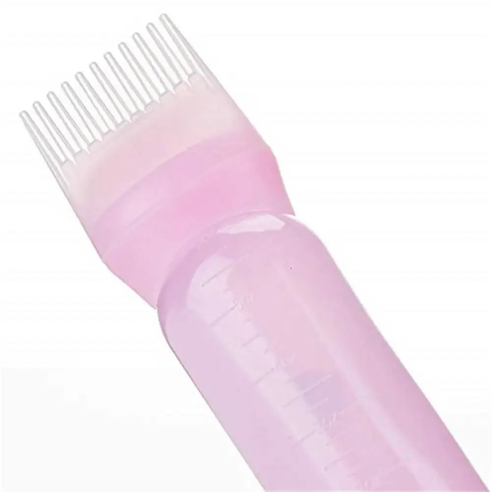 120ml Hair Dye Refillable Bottle Applicator Comb Multicolor Plastic Dispensing Salon Oil Hair Coloring Hairdressing Styling Tool