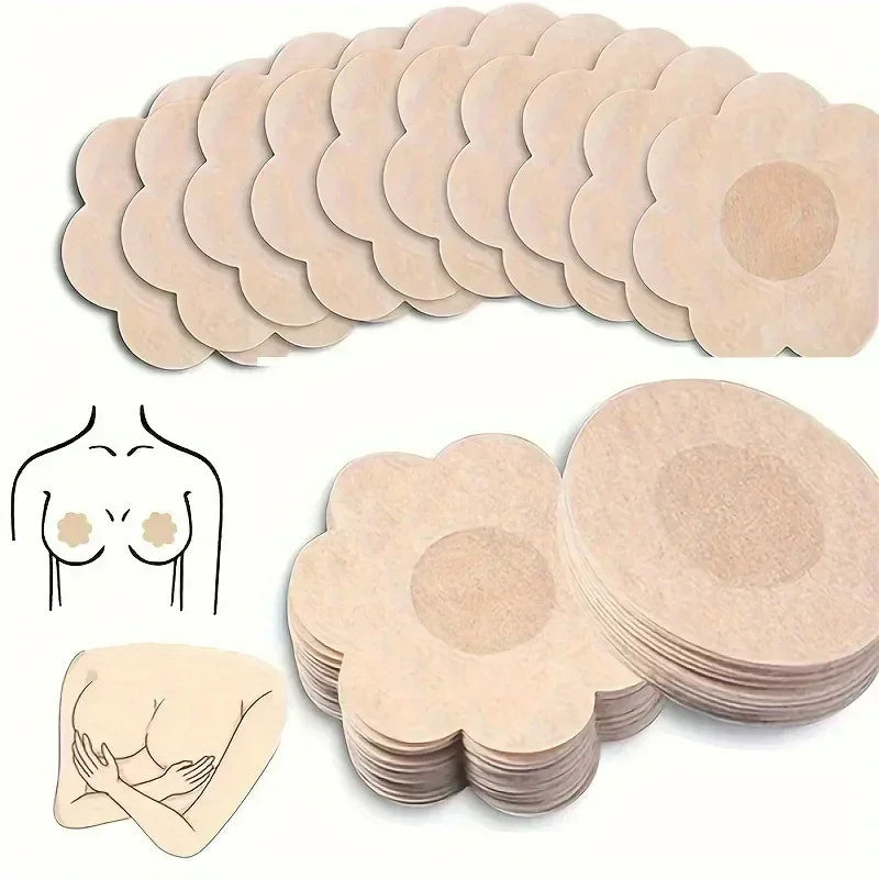 2/300Pcs Self-adhesive Nipple Stickers for Women Disposable Breast Lift Tape Pasties Invisible Bra Padding Chest Paste Patches
