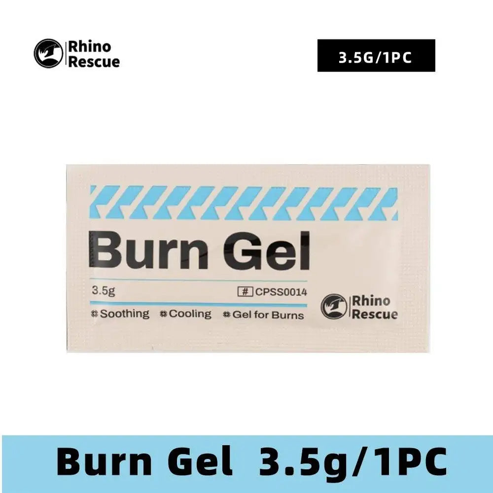 RHINO RESCUE Burn Gel Packets 3.5g First Aid Kit Cooling Soothing Cream for Home Camping