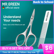 MR.GREEN Baby Safety Nail Scissors  Nail Care Clippers Cutter Newborn Baby Convenient Daily Nail File Shell Shear Manicure Tool