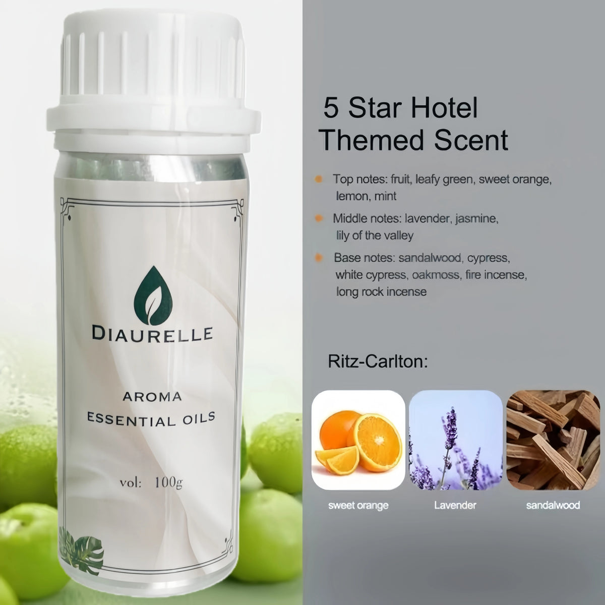 100ML Perfume Oil Hotel Essential Oil Electric Aromatic Oasis Home Fragrances Aroma Diffuser Air Freshener Essential Oil