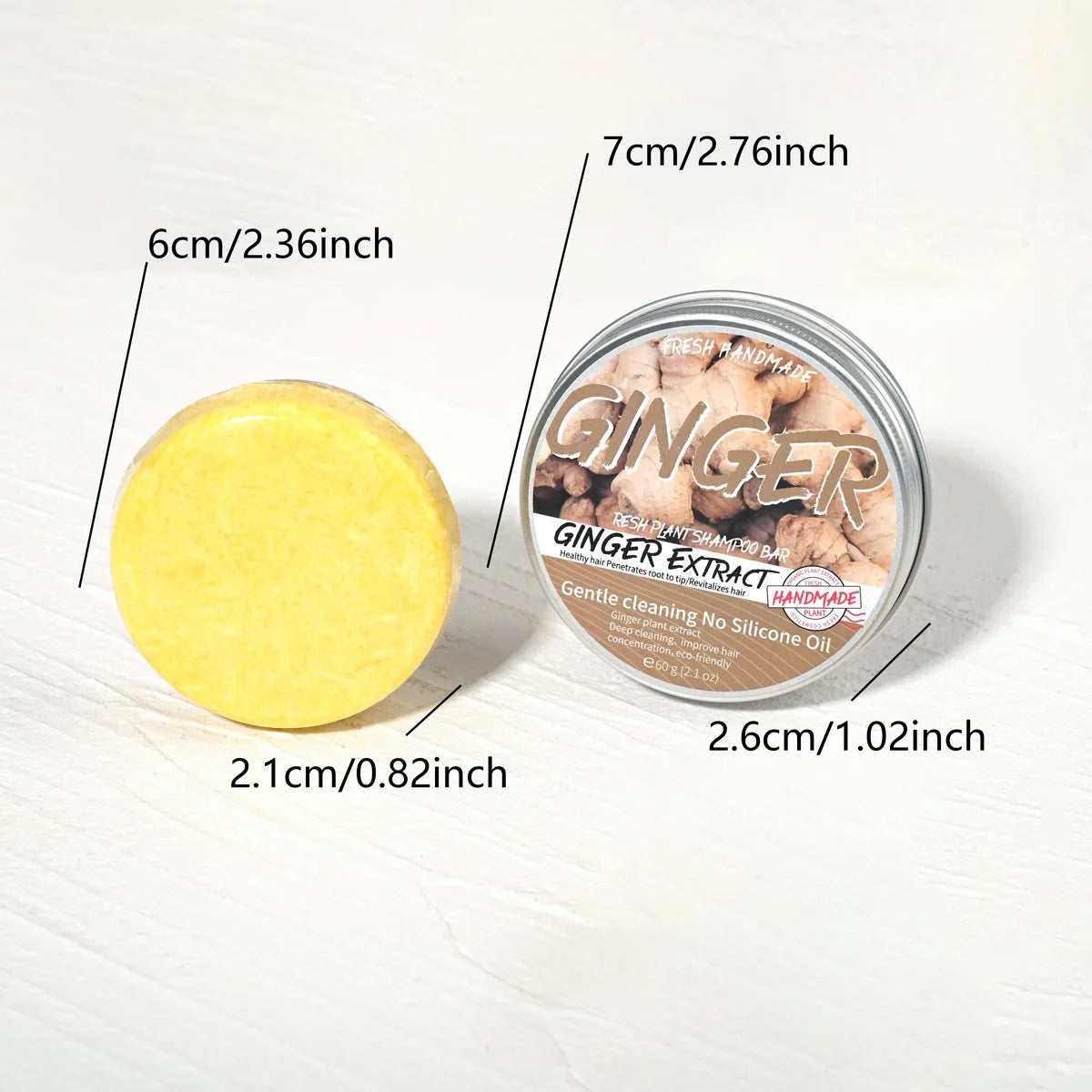 JIJIBA OIL Ginger Essential Soap Solid Shampoo Soap Oil Control Refreshing Shampoo Cleansing Moisturizing Handmade Soap