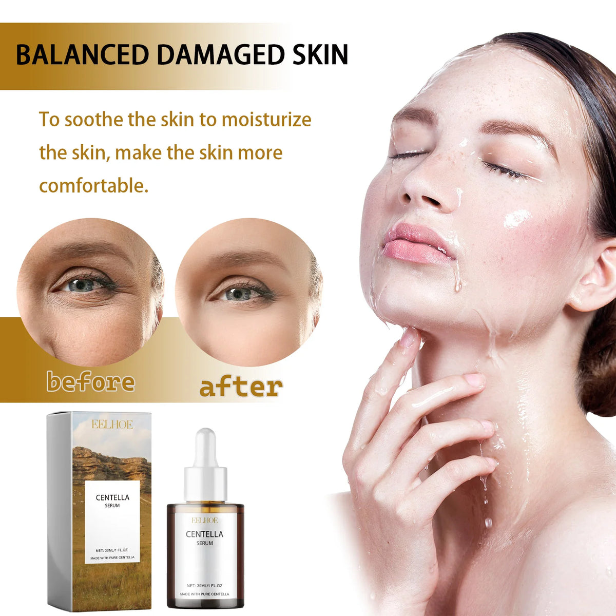 Centella Skincare Set Cleansing Oil Face Wash Serum Barrier Repair Soothing Hydrating Facial Care Kit For All Skin Types Korean