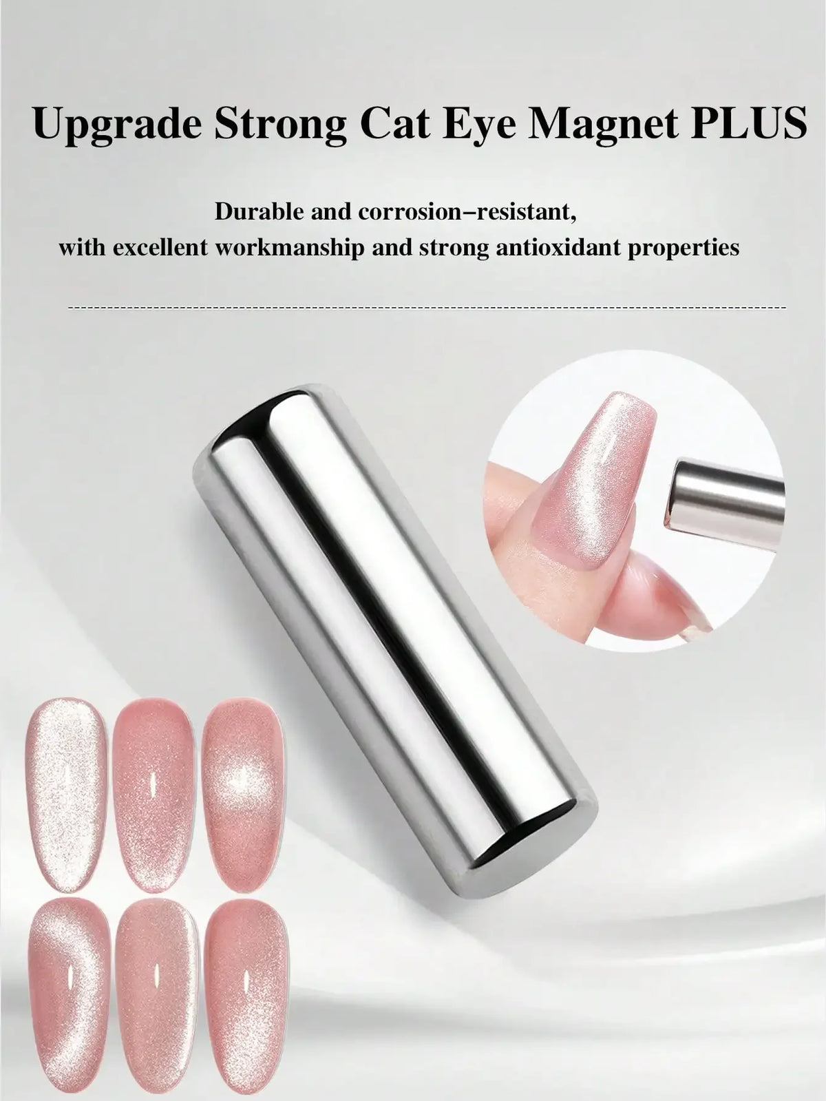 3x0.7cm Round Nail Art Cat Eye Gel Magnetic Pen for Gel Polish 3D Cat Eye Nails Painting Strong Magnet Stick Manicure DIY 2030