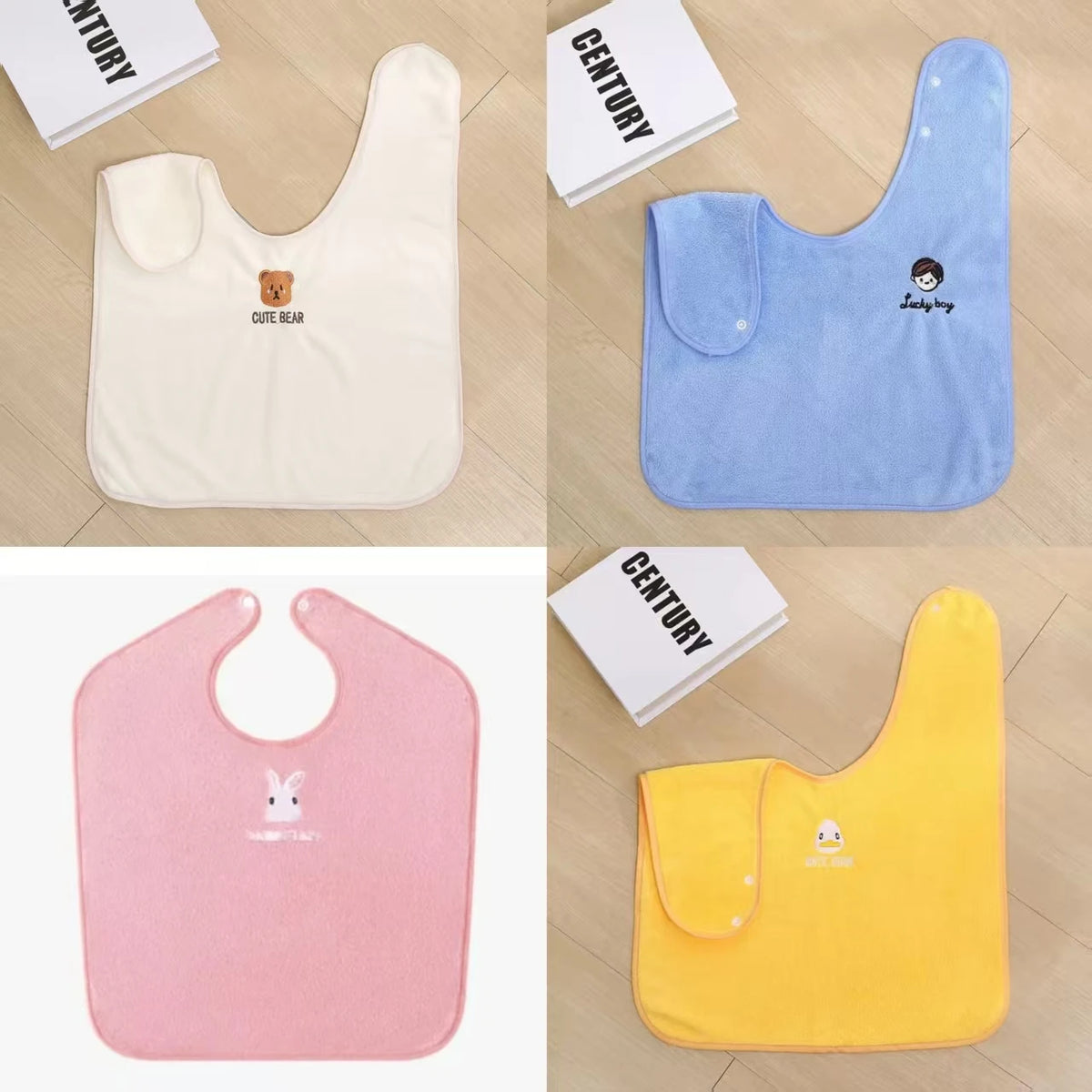 Children's Grooming Bib, 0 Fluorescent Agent, Soft and Skin Friendly Towel, Waterproof Brush Towel, Face Towel, Waterproof Bib,