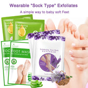 1/2/3 Pair Feet Exfoliating Foot Masks Pedicure Socks Exfoliation Scrub for Feet Mask Remove Dead Skin Heels Foot Peeling Mask