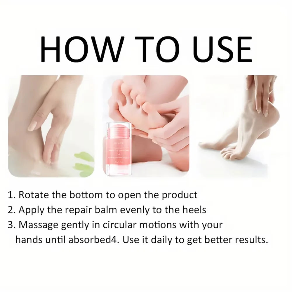 LGRAMER Peach Hand and Foot Cream Deeply Moisturizes and Nourishes the Skin of the Feet, Gentle and Non-Irritating / Anti-Crack