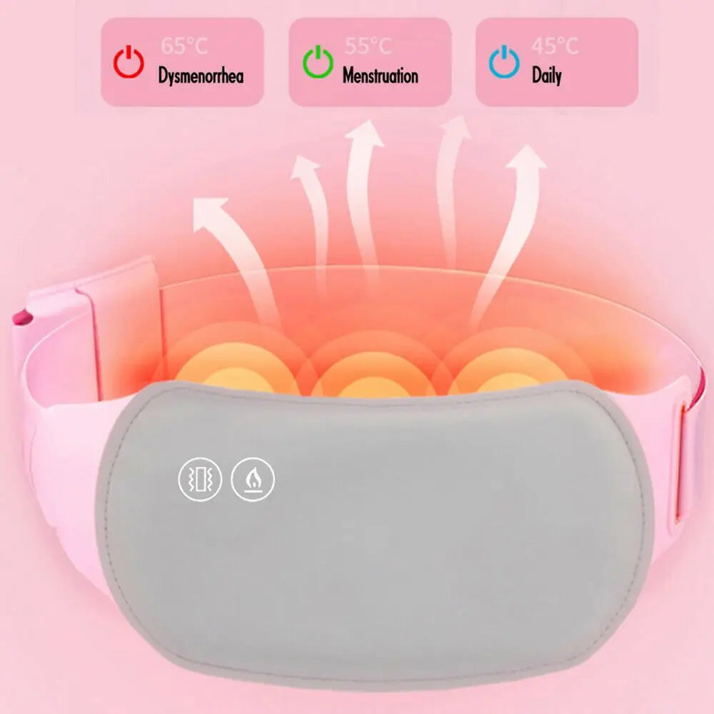 Comfortable Relief Cramps Period Pain USB Electric Heating Waistband Warm Palace Belt Menstrual Heat Pad Belt