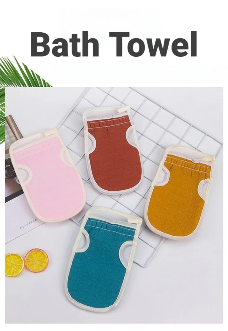 Exfoliating Body Care Set Includes Back Scrubber Bath Glove Loofah Pumice Sponge For Dead Skin Removal Shower Use
