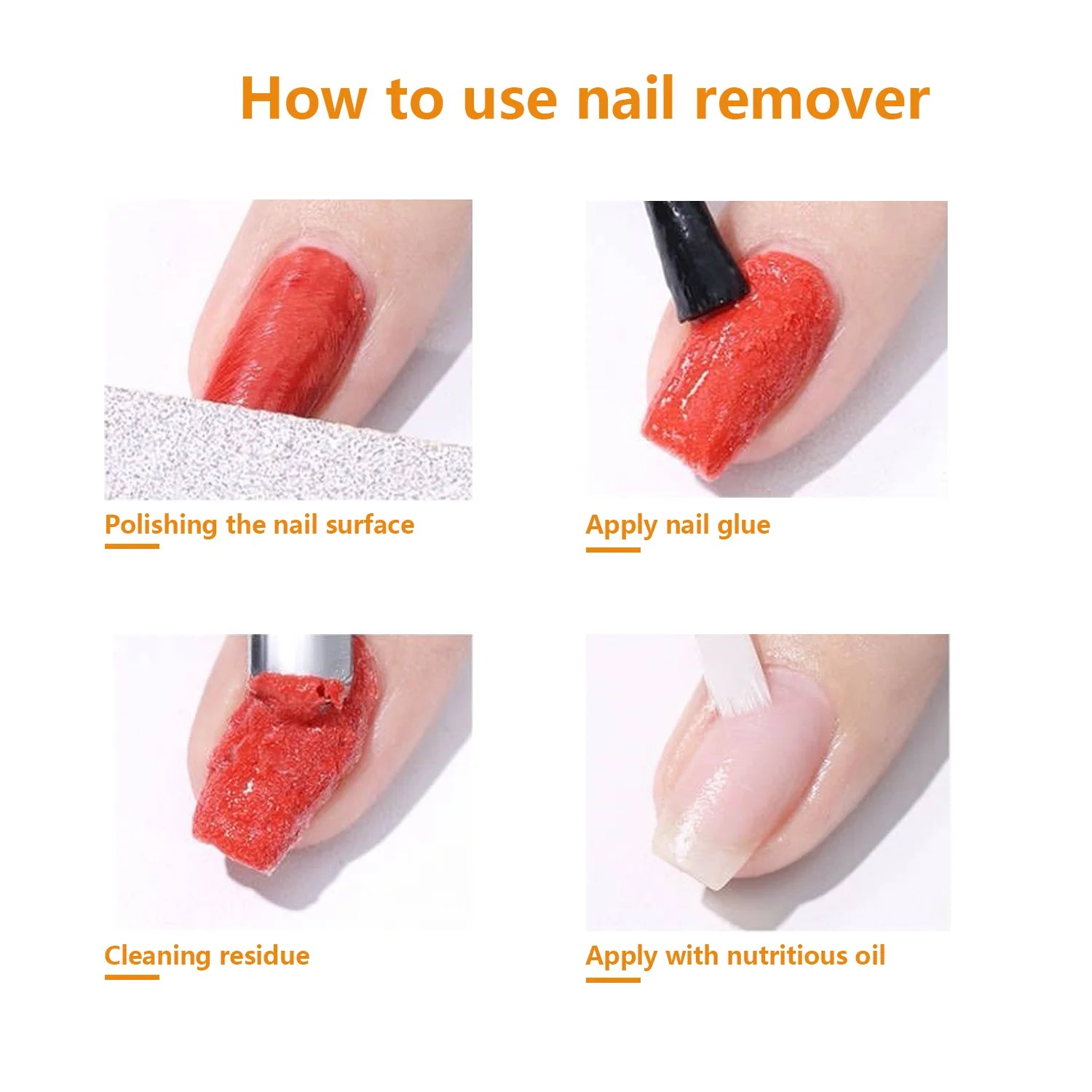 15ML Gel Nail Polish Remover No Need Soaking or Wrapping Gel Remover for Nails 3-5 Minutes Easy And Quick