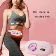 USB charging portable menstrual heating pad, menstrual abdominal and waist heating massage pad, electric heating waist belt