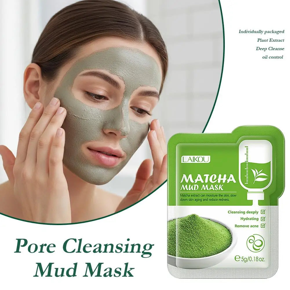 LAIKOU Mud Mask Deep Cleansing Remove Acne Oil Control Mask Hydrating Smooting Face Skin Balance Skin Tone Mud Mask for Women