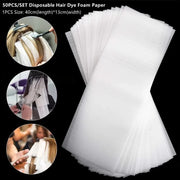50PCS/100PCS Disposable Hair Dye Foam Paper Professional Hair Coloring Highlighting Strips Tools