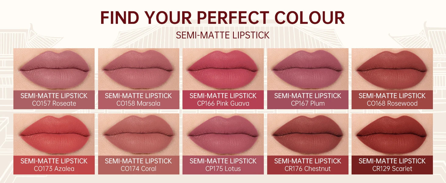 CATKIN Makeup Velvet Matte Lipstick, Hydrating Satin Long Lasting Lipstick with Smooth and Creamy Texture