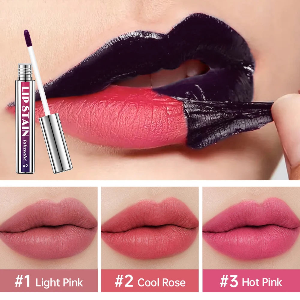Peel Off Lip Stain Reveal Long Lasting Waterproof Pink Lip Tint Transfer Proof Non-stick Cup Natural Lip Stain Woman Cosmetics