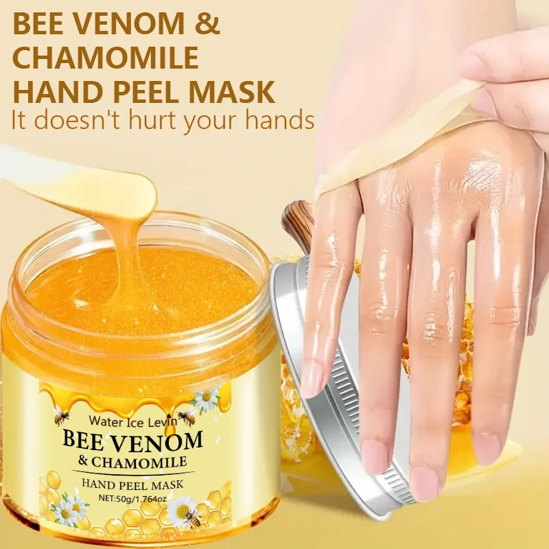 Bee Venom Chamomile Moisturizing Exfoliating Hand Wax Mask Moisturizing Exfoliating Nourishing Skin Care