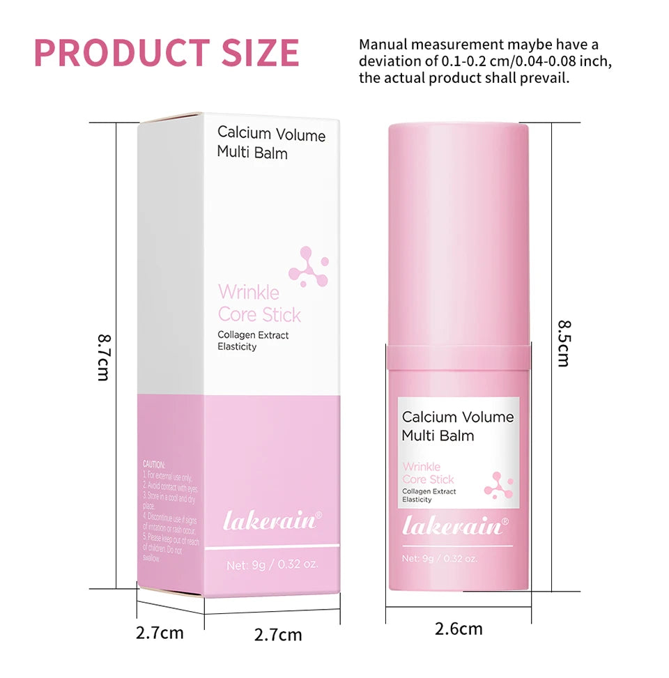 Calcium Collagen Vitamin D Eye Stick Balm Tightens Skin Care Anti Aging Anti Dark Circle Reduces Eye Bags Wrinkles Tear Trough