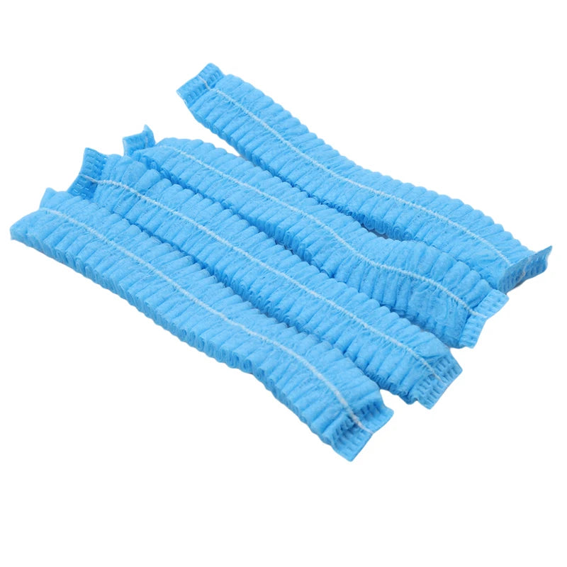 100pcs/Pack Disposable Hair Head Covers Net Bouffant Dustproof Anti Dust Caps Breathable Shower Bathing Hats Kitchen