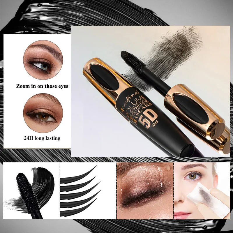 5D Three Dimensional Eye Black Waterproof Not Easy To Smudge Durable Thick And Curly